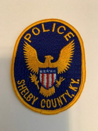 Old Shelby County Kentucky Police Patch
