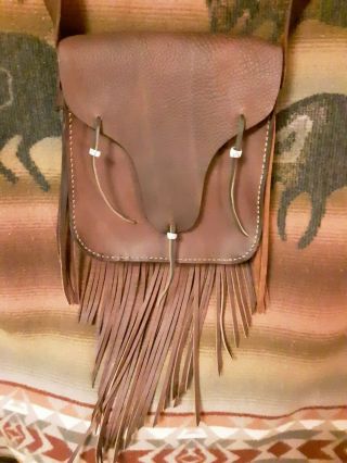 Mountain Man Beaver Tail Style Possibles Bag W/ Fringe