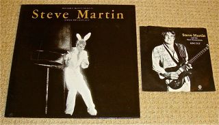 Steve Martin - A Wild & Crazy Guy Lp,  7 " / 45 Rpm - King Tut Autographed