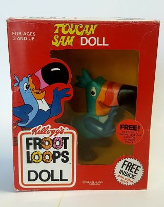 Kelloggs Toucan Sam Fruit Froot Loops Figure Doll Talbot Toys 1984