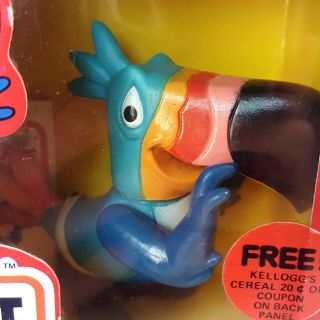 Kelloggs Toucan Sam Fruit Froot Loops Figure Doll Talbot Toys 1984 2