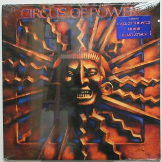 Circus Of Power S/t 1988 Us Org Debut Metal Lp W/hype Sticker Cop