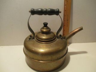 Vintage Simplex Patent Kettle Made In England Solid Copper Whistling