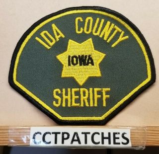 Ida County,  Iowa Sheriff (police) Shoulder Patch Ia