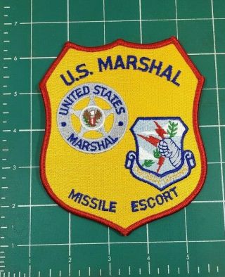 Usms Us Marshals Usaf Strategic Air Command (sac) Missile Escort Police Patch