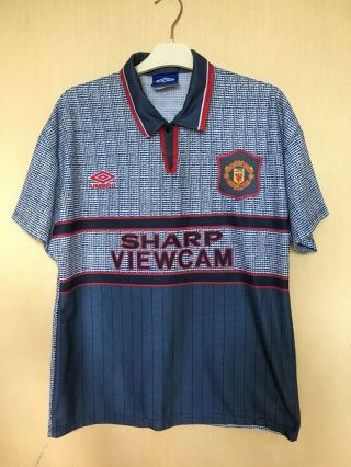 Fc Manchester United 1995\96 Away Football Jersey Camiseta Soccer Shirt Vintage