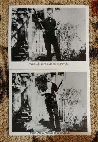 (2) 8x10 Lee Harvey Oswald National Archives Photos Jfk Assassin