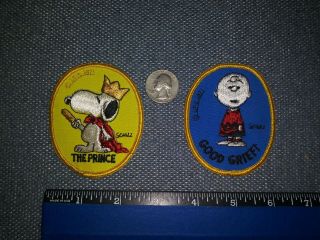 4 Peanuts 1971 Charlie Brown Snoopy Sally Lucy Embroidered Patches Schulz 2
