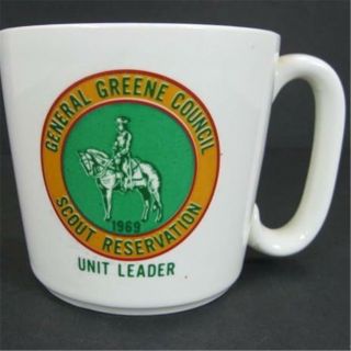 Boy Scouts Of America 1969 General Greene Council Unit Leader Coffee Mug Bsa