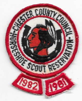 1981 - 82 Horseshoe Reservation Chester County Council Boy Scouts Of America Bsa