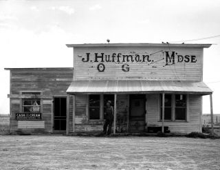 1936 General Store,  Grassy Butte,  North Dakota Photograph 8.  5 " X 11 " Reprint