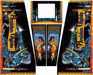 Tales Of The Arabian Nights Pinball Machine Cabinet Decals Next Gen - Licensed