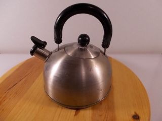 Vintage Copco Stainless Steel Whistling Tea Pot/ Kettle - Small 1.  5 Qt