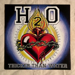 H20 - " Thicker Than Water " Lp Nyhc Hardcore Sxe Rare Colored Vinyl