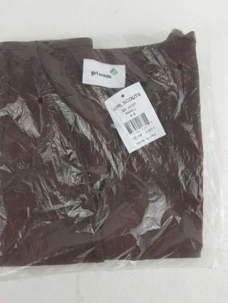 Nwt Girl Scout Brownie Vest Youth Size 6 - 8