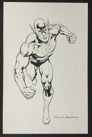 The Flash Style Guide Inked Art Garcia - Lopez Breeding Dc Comics
