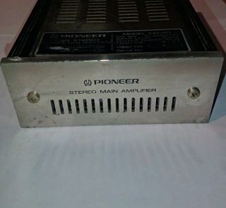 Vintage Pioneer Gm - 40 Power Amplifier W/ 8pin Din - Rca