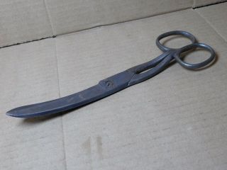 Vintage Curved Blade Tailors Shears Or Scissors