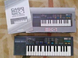 Vintage Casio Sk - 1 Sampling Synthesizer Keyboard - - 1 Owner