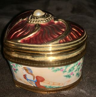 Faberge & Franklin Musical Box Romeo And Juliet 24 Kt Gold Plated