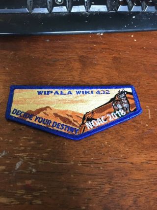 Wipala Wiki Lodge 432 2018 Noac Flap Mountains Order Of The Arrow