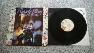 Prince Purple Rain 1984 Portugal Lp Very Rare 1st Portuguese Pressing Exc -