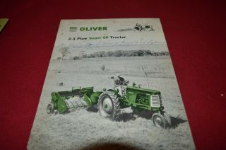 Oliver Tractor 66 Tractor For 1957 Dealer 