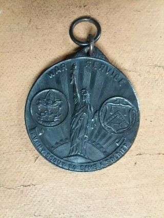 Vintage Boy Scouts World War One 1919 War Service Medal Wwi