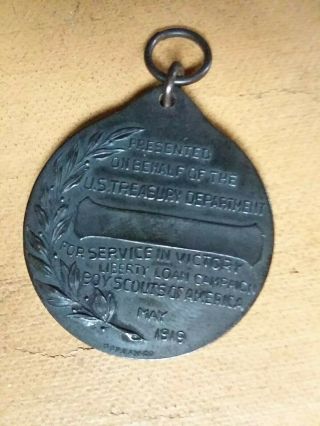 Vintage BOY SCOUTS World War One 1919 War Service Medal WWI 2