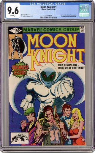 Moon Knight 1 Cgc 9.  6 1980 2079166005