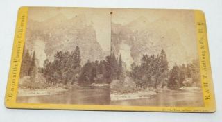 F & H.  T.  Anthony Glories Of Yosemite The Three Brothers View Stereoview