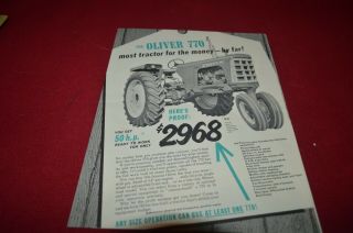 Oliver Tractor 770 Tractor For 1964 Dealer 