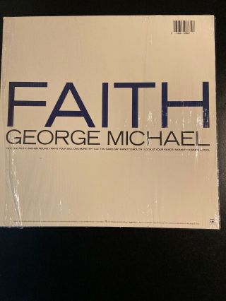 GEORGE MICHAEL FAITH LP 1987 COLUMBIA C 40867 WITH POSTER IN SHRINK 2