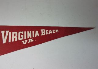 Vintage VIRGINIA BEACH VA Pennant 25 1/2 