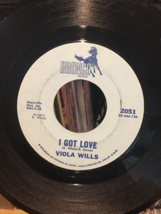 Viola Wills 45 Lost Without The Love Of My Guy / I Got Love Northern Soul Bronco