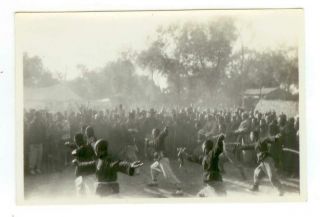 C1930s China Ceremonial Sword Fighters Photo - Likely Near Peking