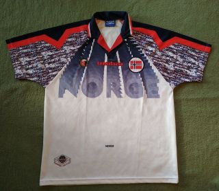 Norway Norge National Team 1996/1997 Away Football Shirt Umbro Vintage