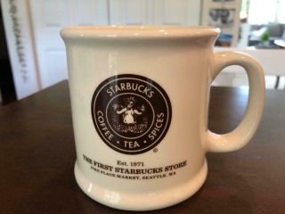 Starbucks First Store 1971 Coffee Mug From The Pike Place Market In Seattle