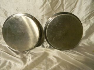 Set of 2 Revere Ware 2509 Cake Pan 1801 Stainless Steel 1 QT 9x1 1/2 2