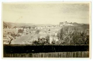 C1930s China Small Town And Massive Temple Area Photo - Likely Near Peking
