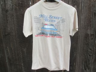 HILL STREET BLUES Vintage Cop TV 1982 LET ' S BE CAREFUL OUT THERE T - Shirt 2