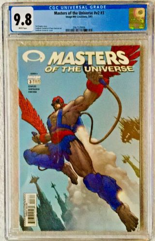 Cgc 9.  8 Masters Of The Universe 3.  He - Man.  Skeltor.  Image Comics.  2003