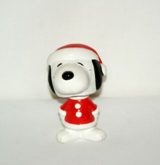 Vintage Snoopy Santa Bobblehead 1966 (2503)
