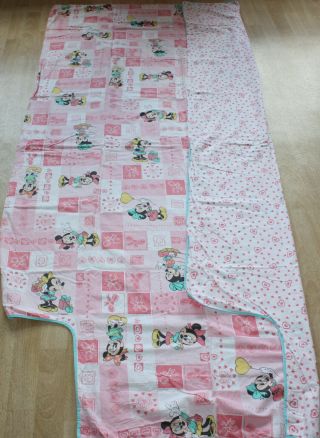 Vintage Disney CTI Pink Minnie Duvet cover,  Pillowcase Cute Twin Bed 3