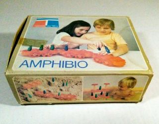 Vtg Tupperware Toy Amphibio 1976 27 Piece Set For Bath Or Sand Play Box