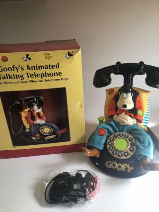 Goofy ' s Animated Talking Telephone,  Vintage TeleMania Phone 3