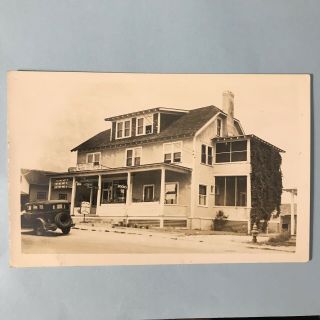 Indian Lake York Rppc Postcard 1924 - 49 Nelson Ste Marie Ice Cream Hotel