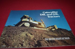 Caterpillar Cat D8l D9l Crawler Tractor Dozer Dealer Brochure Amil15