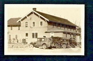 Canistota South Dakota Sd 1927/30s Rppc Ortman Hotel & Hospital,  Model A Fords,