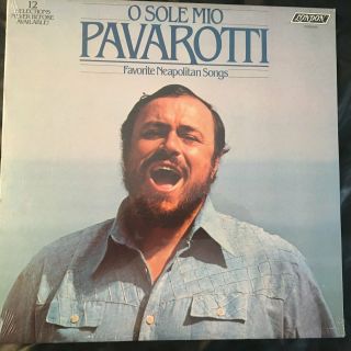 Luciano Pavarotti Lp Record O Sole Mio Opera Neapolitan Songs London 1979